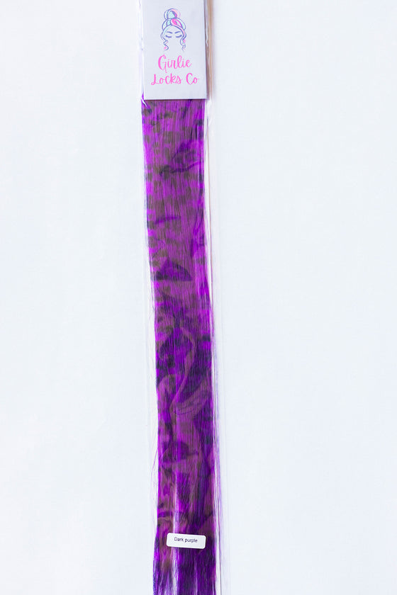 WILD Dark Purple Synthetic Clip-in (2pc)