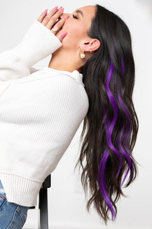  Perfect Purple Real Hair Clip-In